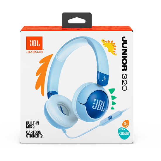 JBL JR320 headphones safe listening design